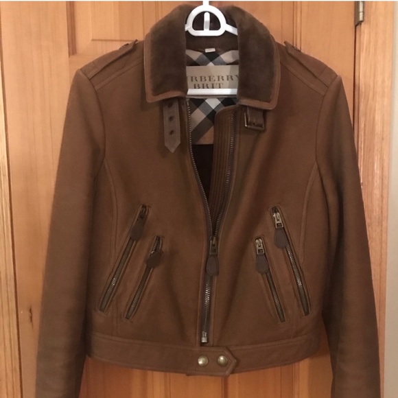 Burberry Brit shearling brown aviator coat 12-14 looking to buy. - Picture 3 of 3